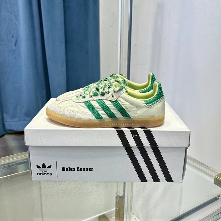 Adidas x Wales Bonner Samba Cream Green EU39=Women's US 7.5=Men's 6.5