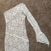 BECO Couture Cream Lace One Sleeve Dress