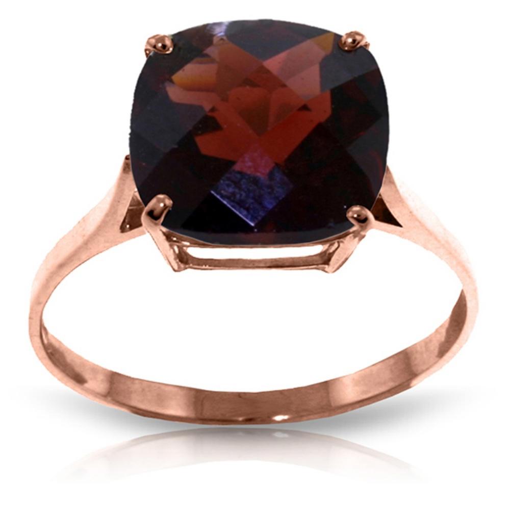 GOLD RING WITH NATURAL CHECKERBOARD CUT GARNET