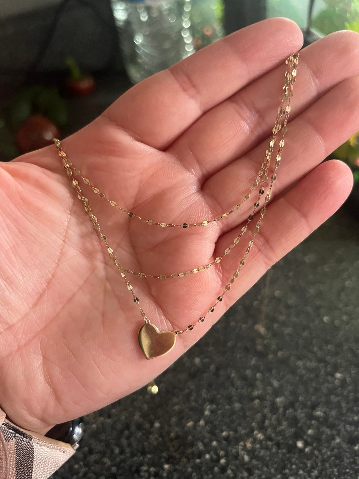 10K gold necklace