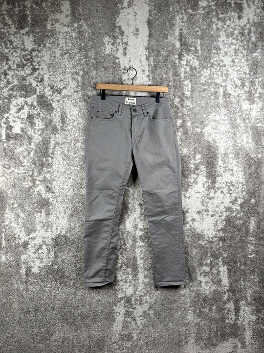 Acne Studio Jeans 31/32 Mens Ace Ups Gray Chino Stretch