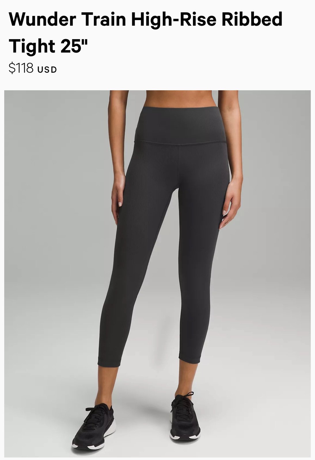 Wunder Train High-Rise Ribbed Tight 25