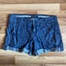 Level 99 Blue Linen Blend Shorts 26