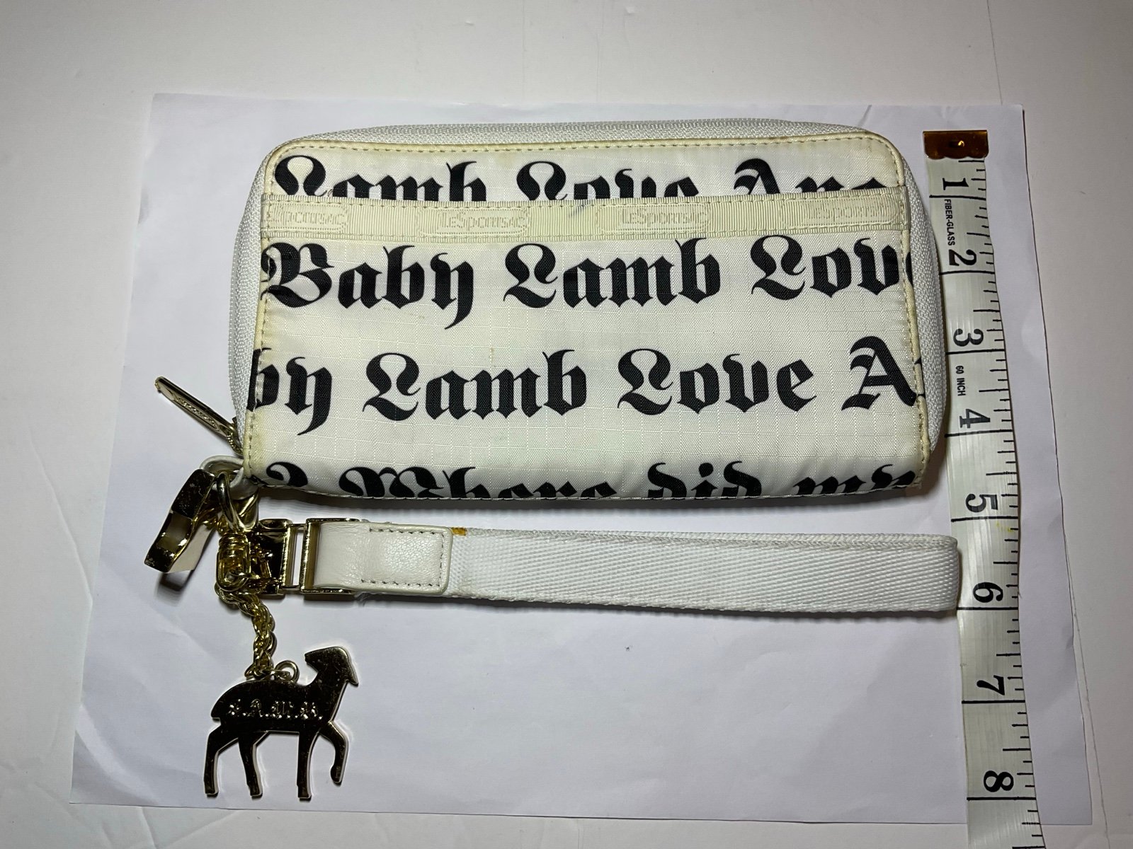 L.A.M.B. Le Sportsac Tattoo Print Wristlet Wallet - RARE