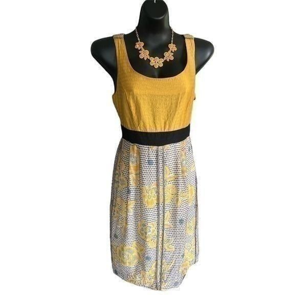 edme’ & esyllte for Anthropologie yellow blooming golden rod dress
