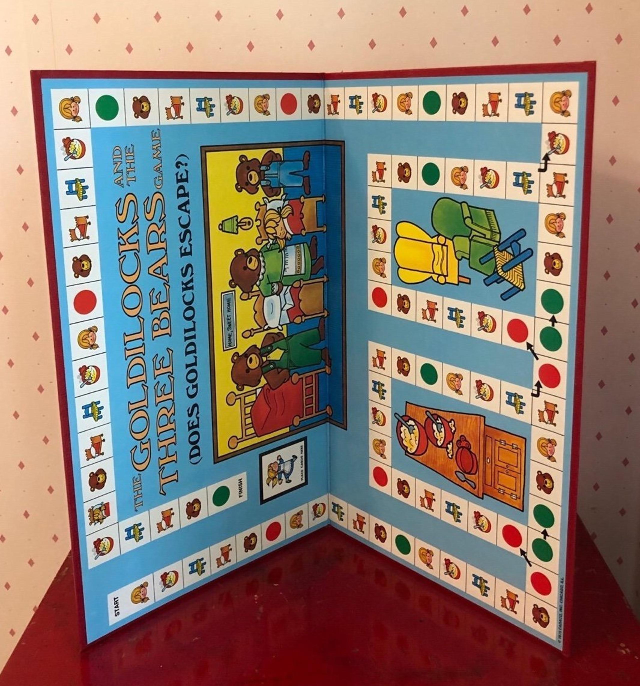 Vintage Great Condition 1973 Goldilocks & The Three Bears Board Game By Cadaco