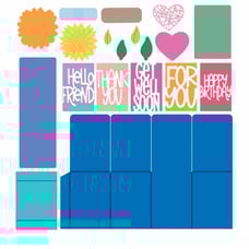 Stamps of Life Box Card Die Set - 5x7 box card