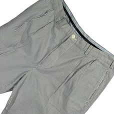 Brooks Brothers Mens Pants 38x30 Elliott SeerSucker Blue Stripe Cotton Trouser