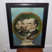 Vintage Presidential Memorial Lithograph Picture in Frame Lincoln, Garfield & Mc