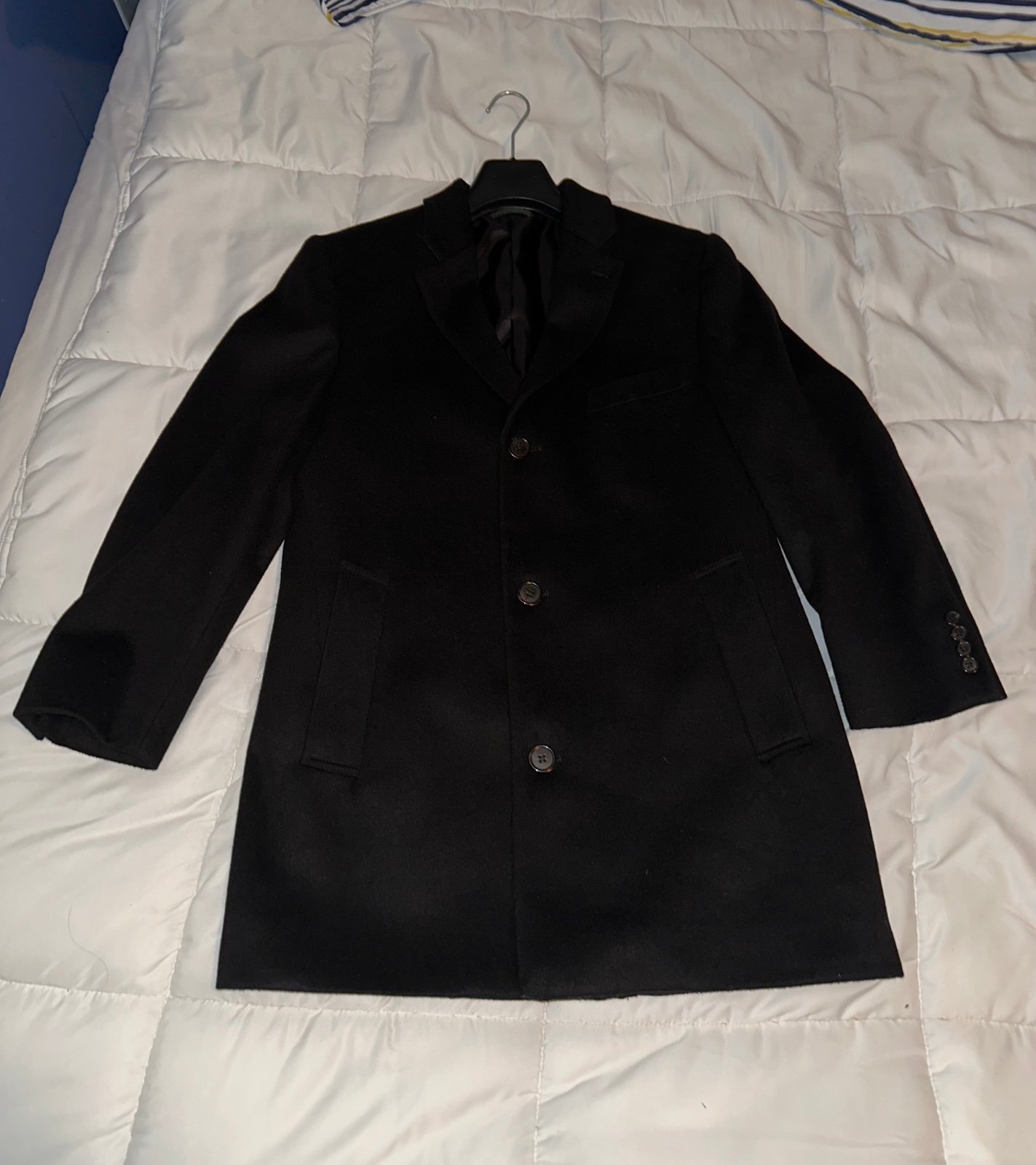 Black Polo Ralph Lauren Overcoat