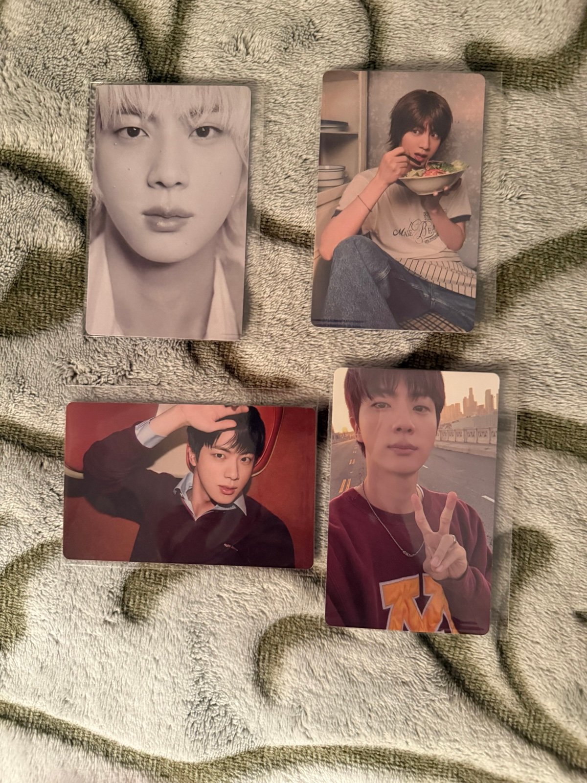 BTS JIN HAPPY ALBUM WEVERSE SHOP LUCKYDRAW PHOTOCARDS-COMPLETE/SEALED SET
