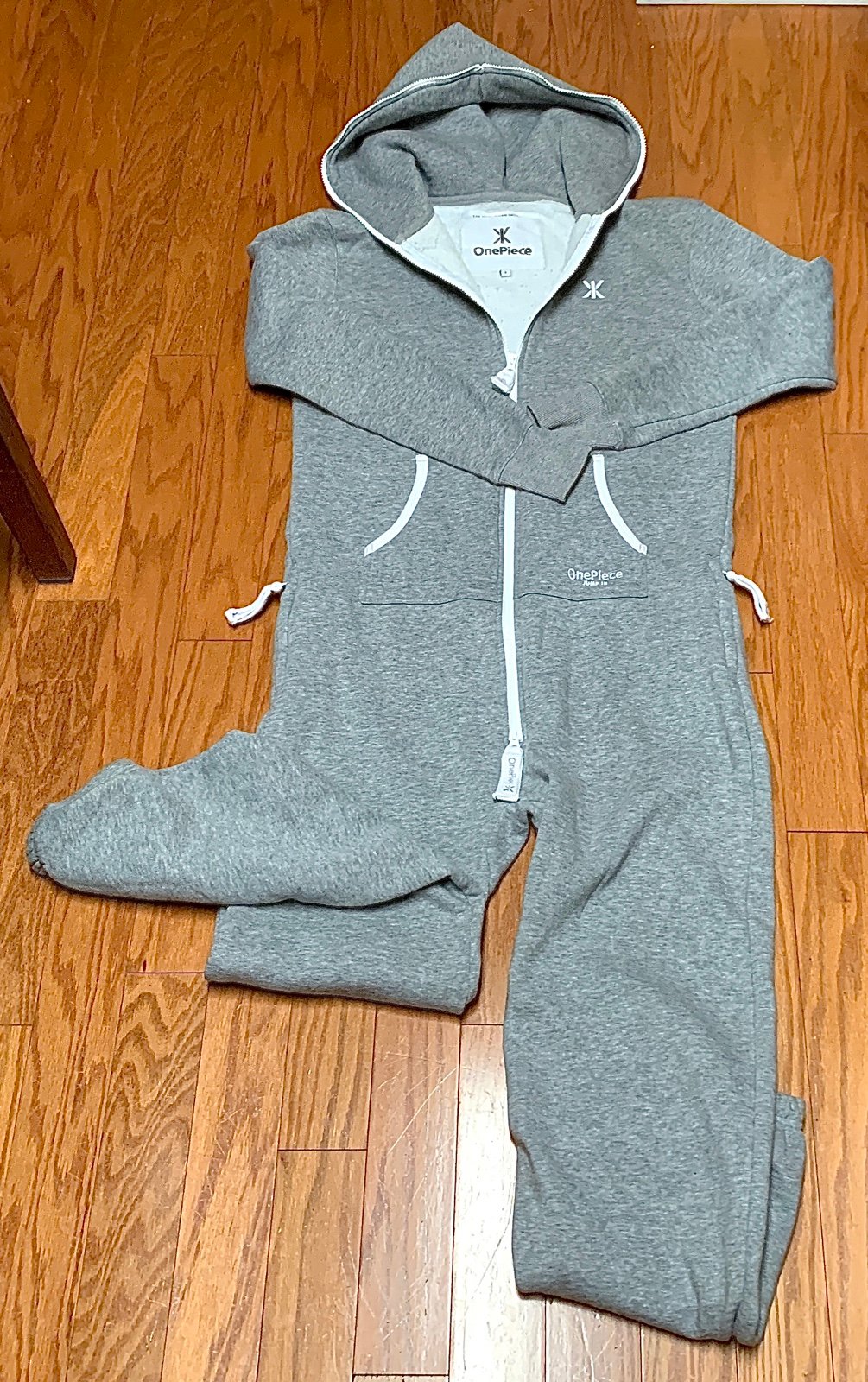 Adult Unisex Small Grey Original Norwegian ONE PIECE 2.0 Sweatsuit Romper