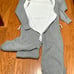 Adult Unisex Small Heather Grey Original Norwegian ONE PIECE Sweatsuit Romper