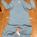 Adult Unisex Small Heather Grey Original Norwegian ONE PIECE Sweatsuit Romper