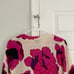 Talbots Womens Small 100% Pure Cashmere Audrey Sweater Violet Floral