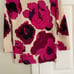 Talbots Womens Small 100% Pure Cashmere Audrey Sweater Violet Floral