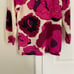 Talbots Womens Small 100% Pure Cashmere Audrey Sweater Violet Floral