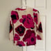 Talbots Womens Small 100% Pure Cashmere Audrey Sweater Violet Floral