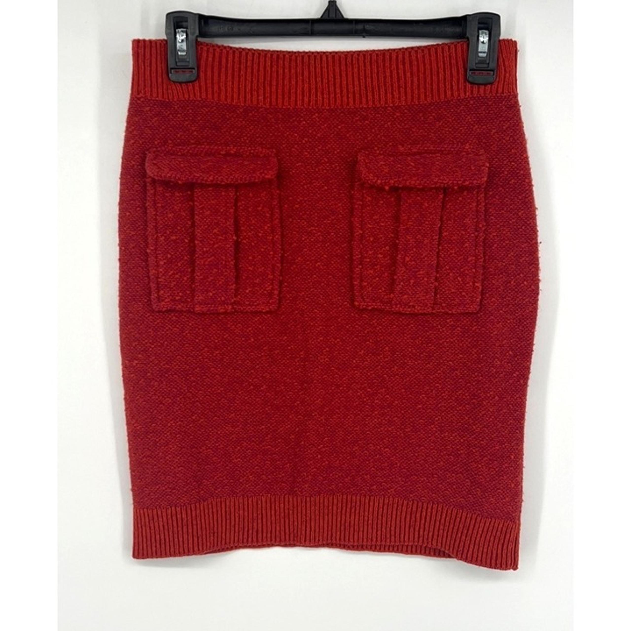 Anthropologie Moth Womens Wool Blend Textured Tweed Mini Skirt Size XS