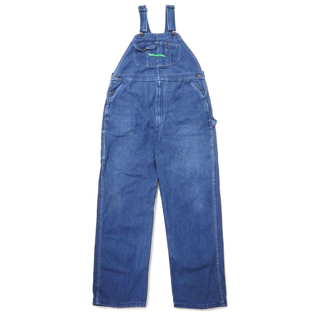KEY 90s Denim Overall Size 40 Blue Cotton Made in Mexico