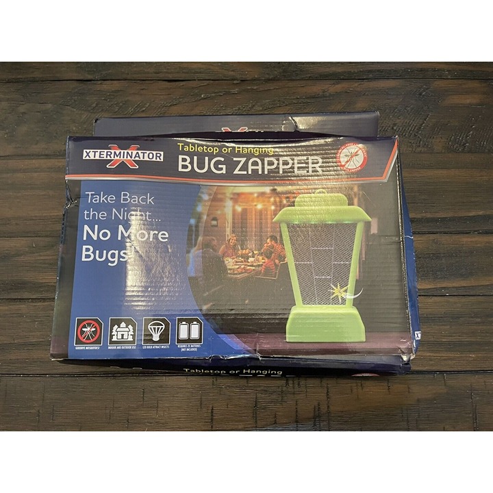 Electric Mosquito Insect Killer Zapper Led Light Lamp Tabletop Or Hanging