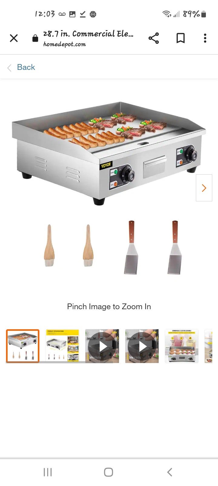 3000w Electric Countertop Griddle Flat Top Grill 30in