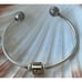 Authentic Pandora Moments Pave Open Bangle with ILY Charm