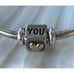 Authentic Pandora Moments Pave Open Bangle with ILY Charm