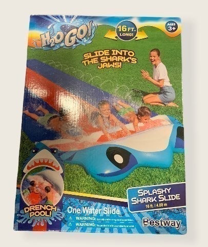 H2O Go! Splashy Shark Water Slide 16ft Fun