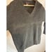 Men's Robert Bruce Dark Gray V-Neck Sweater- Size M- MINT- Made in the USA