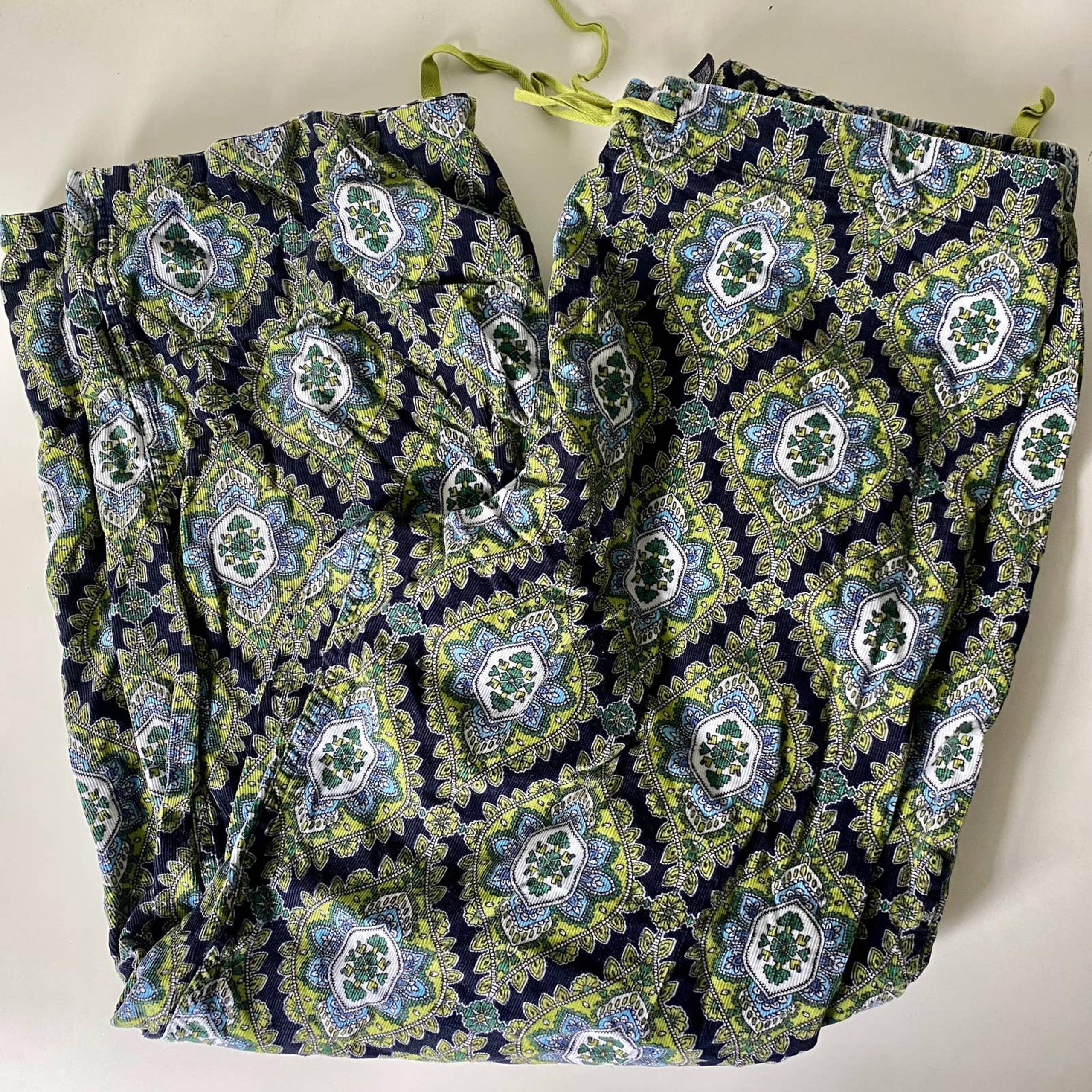 Vera Bradley Cambridge Cotton Pajama Pants Womens Medium