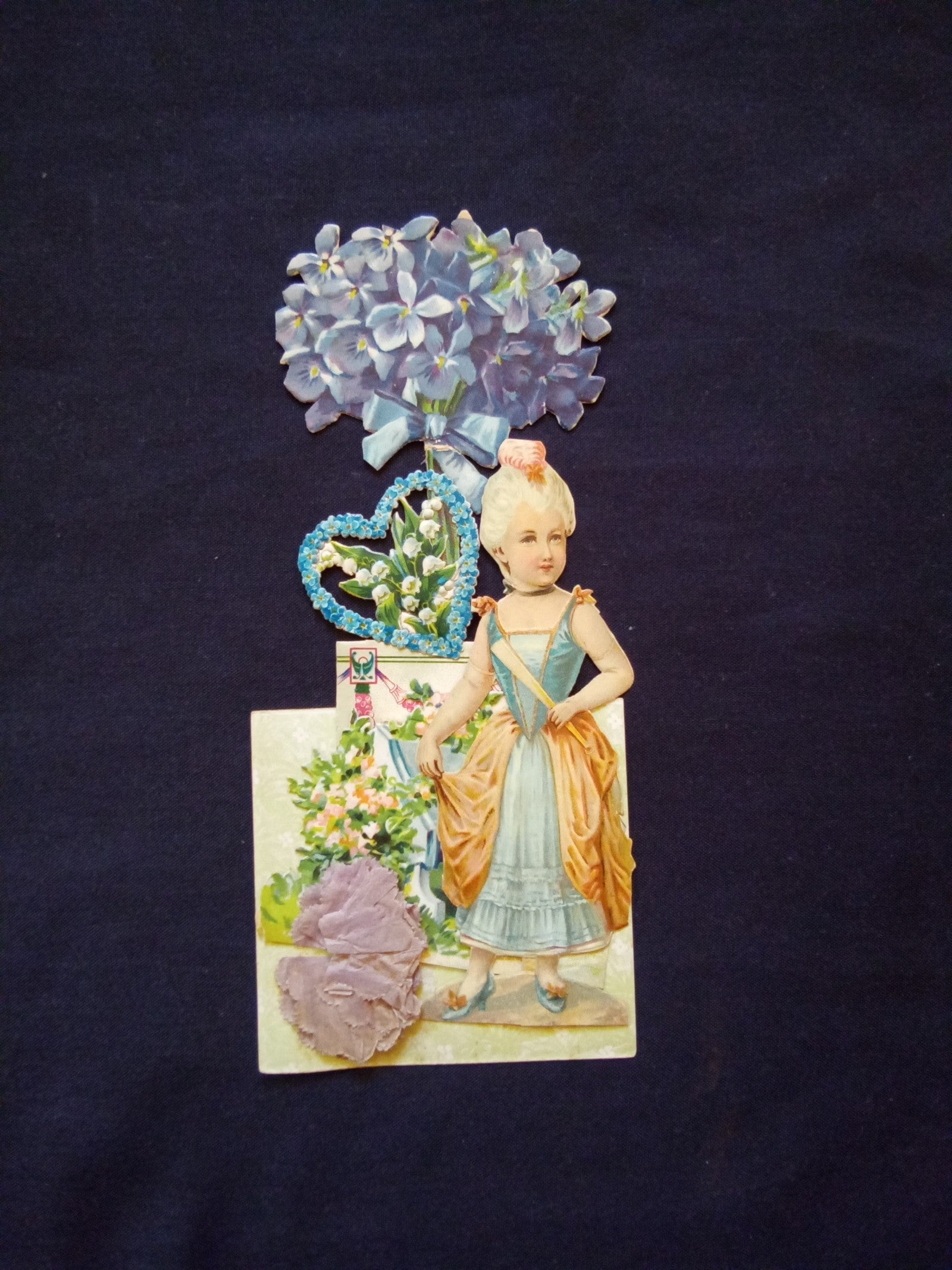 RARE RAPHAEL TUCK & SONS VICTORIAN VALENTINES DAY CARD GERMAN MADE 100 YRS +
