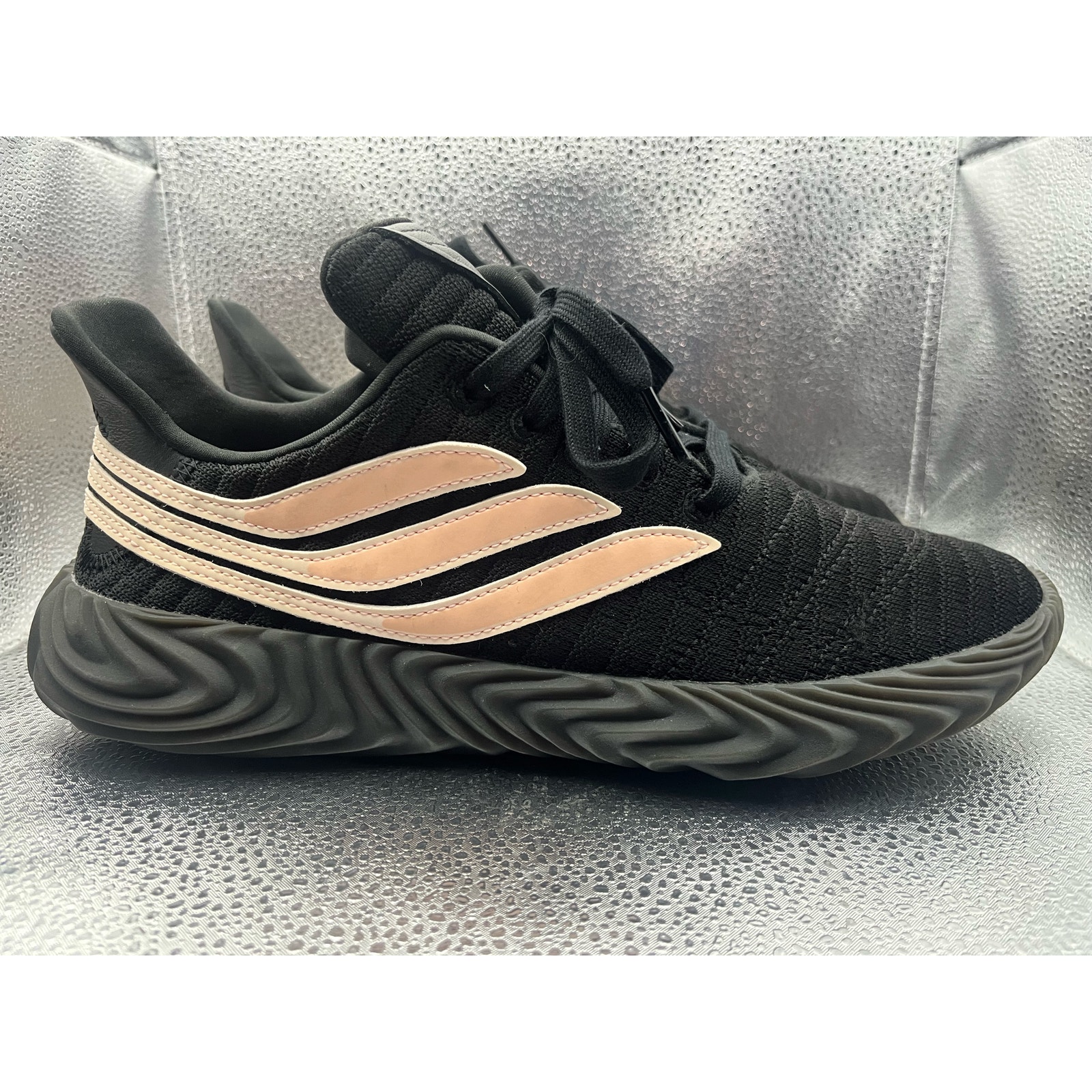 Adidas Sobakov Core Black and Chalk Coral Mens Shoes Sneaker Size 10