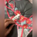 FOR LOVE & LEMONS Neon Poppy Lace Thong Panties NWOT L