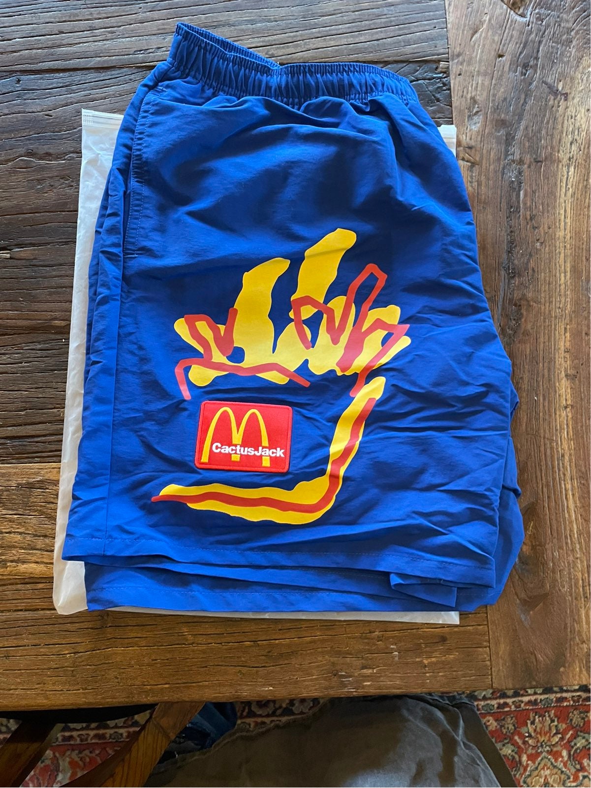 Brand new Travis Scott x McDonalds Cactus Jack Series - Illustration Shorts Blue