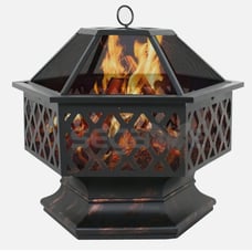 Fire Pit Heater Backyard Wood Burning Patio Deck Stove Fireplace Table Outdoor