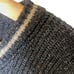 Vintage Eddie Bauer Lambswool Blend Ribbed Sweater Men XL VNeck Gray Heavy
