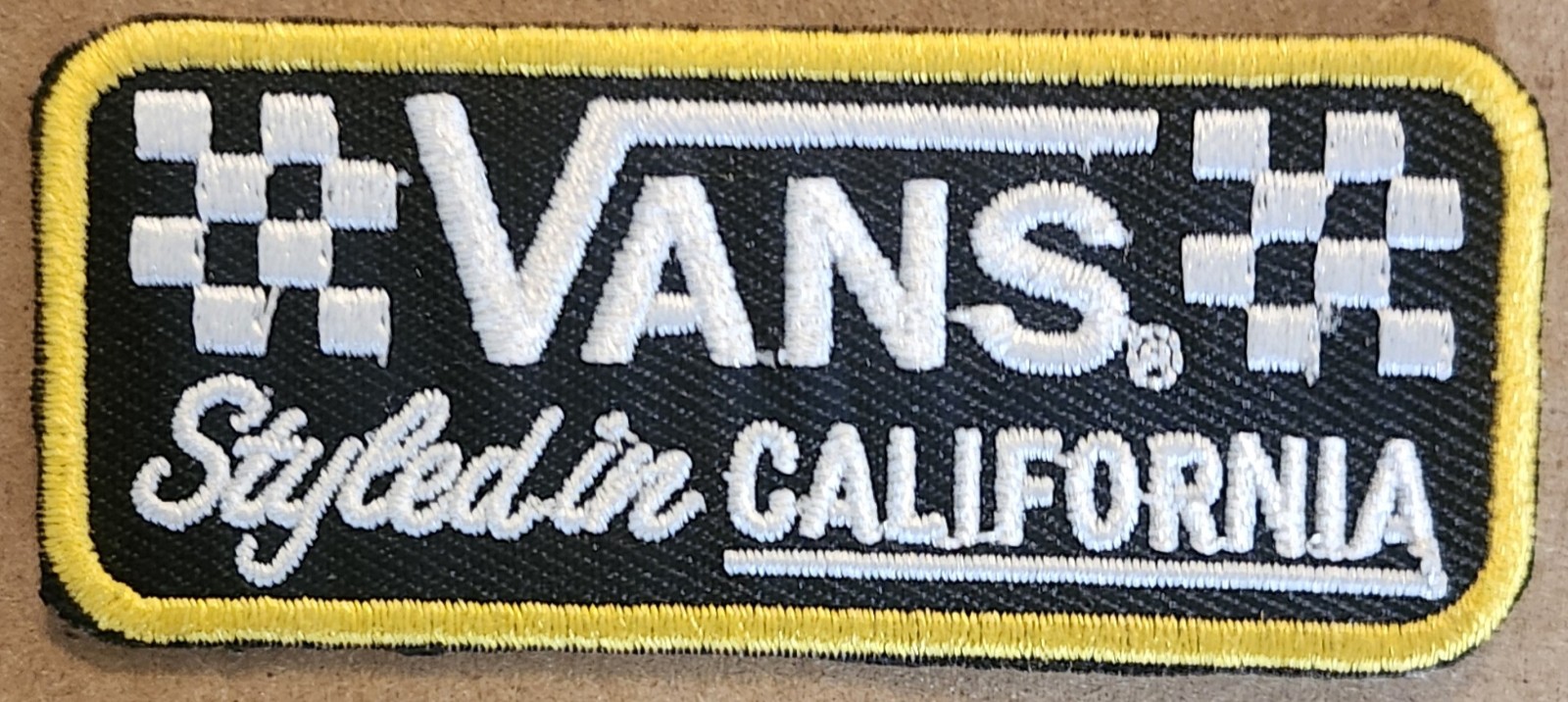 Vans Styled in California embroidered Iron on patch 6 ct.