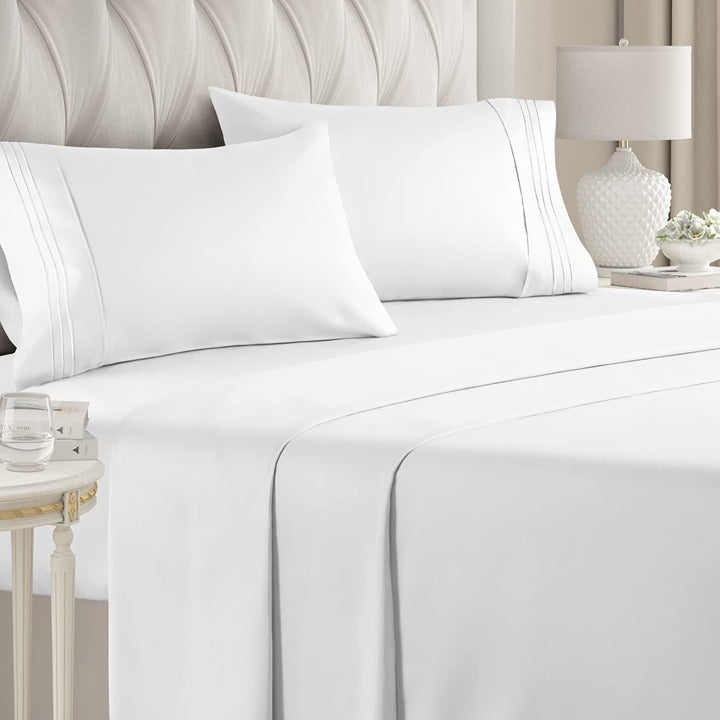 Queen Size Sheet Set - Hotel Luxury Bed Sheets - Extra Soft - Deep Pockets