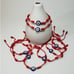 SET of 8 BLUE EVIL EYE Red String DOUBLE PROTECTION BRACELETS Good Luck POWER