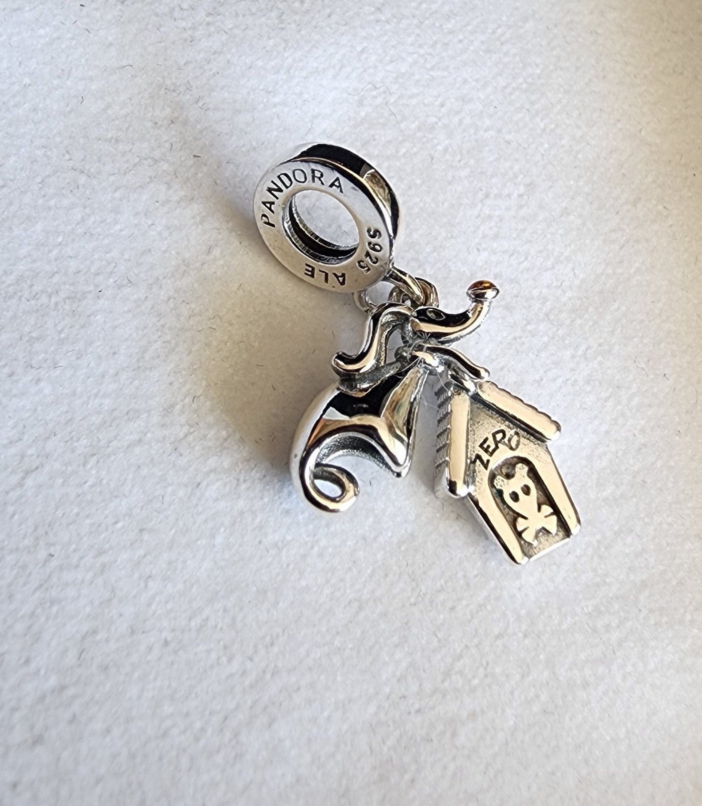 New the Nightmare before Christmas ZERO Pandora 925 charm for jewelry bracelet