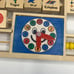 Vintage Flip LEARN THE ABC Wood Toy Educational Learning German *PLS READ*