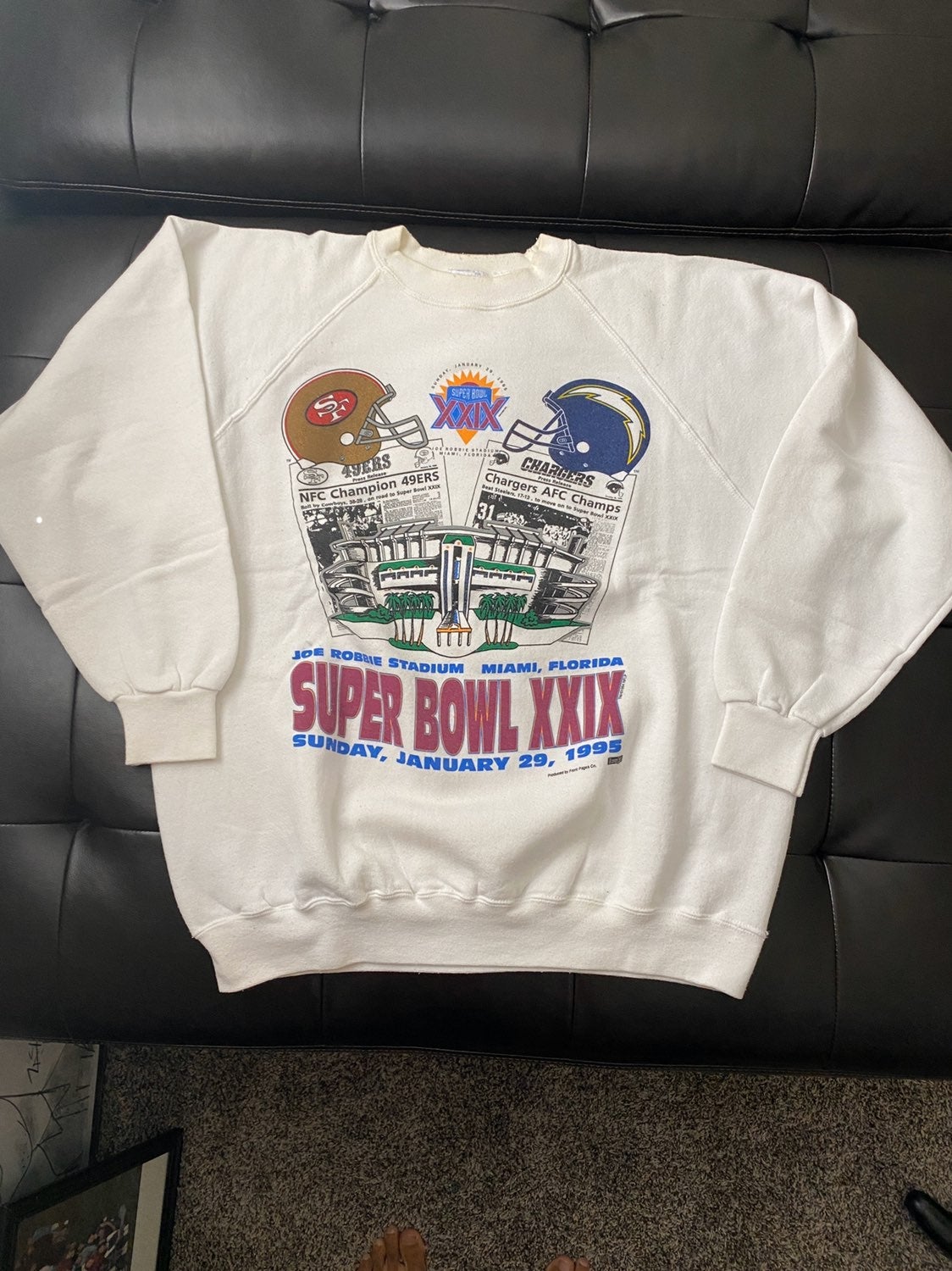 Niners & Chargers Super Bowl Sweater