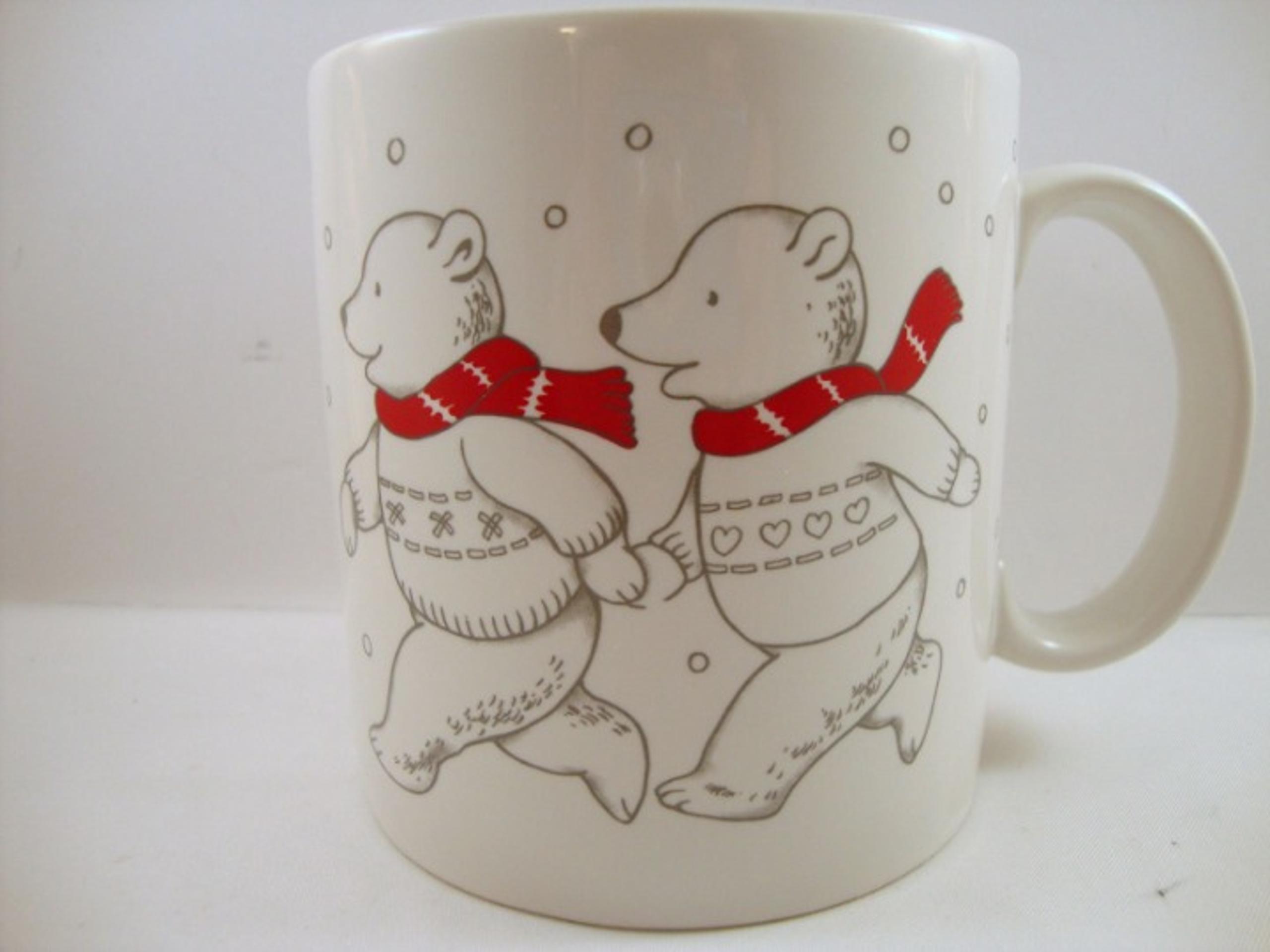 Skating Love Teddy Bears Coffee Tea Cup