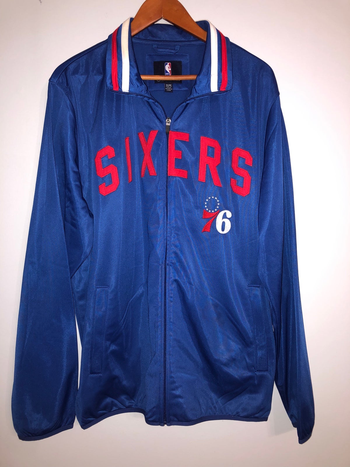 Men's G-III Sports by Carl Banks Royal Philadelphia 76ers Assist Full-Zip Large