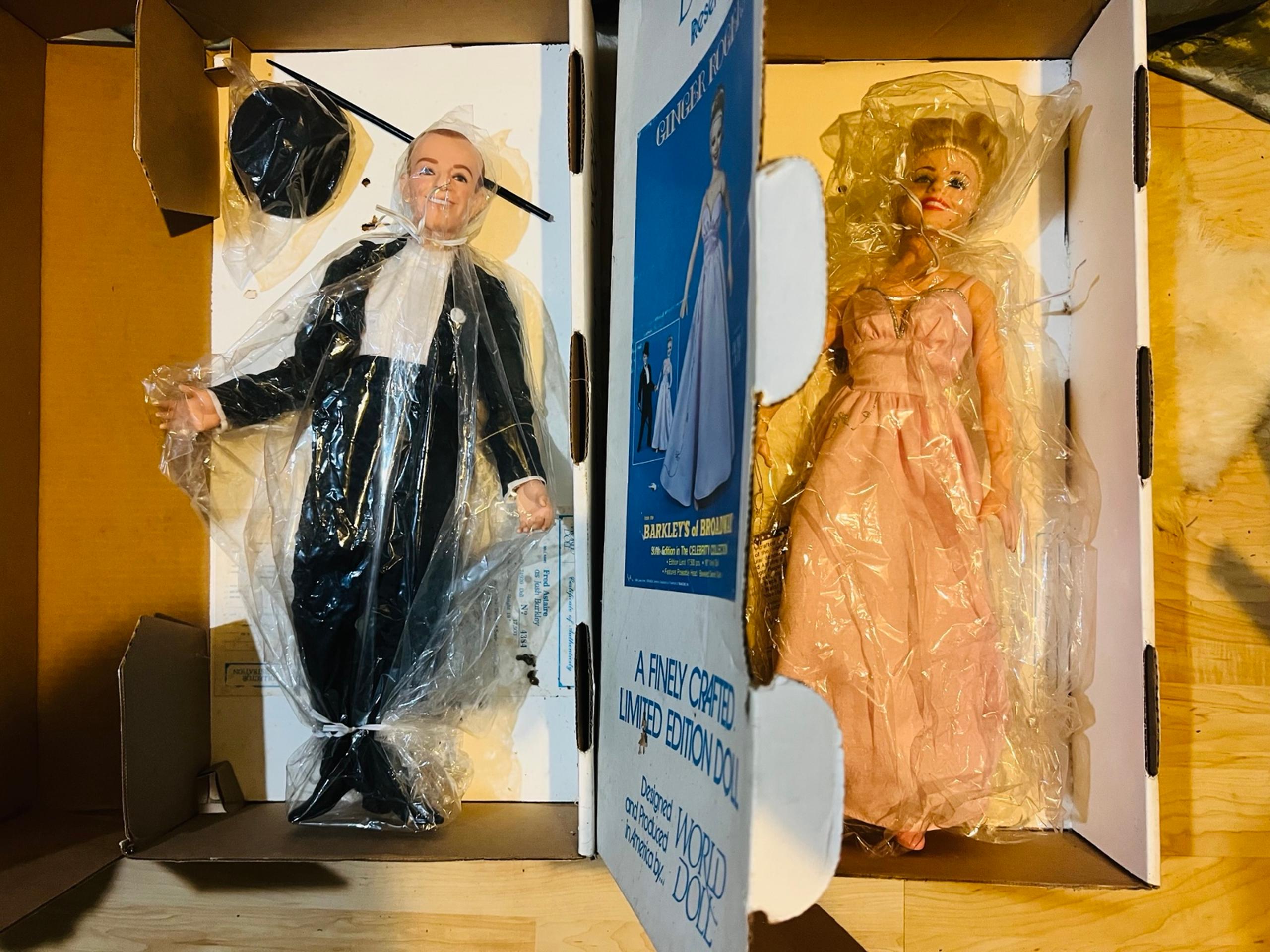Vintage Fred Astaire & Ginger Rogers Barkers of Broadway World Dolls