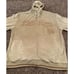 Vintage Phat Farm Suede Sweatshirt Beige Spell Out Hoodie Full Zip 90's Size XL