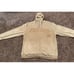 Vintage Phat Farm Suede Sweatshirt Beige Spell Out Hoodie Full Zip 90's Size XL