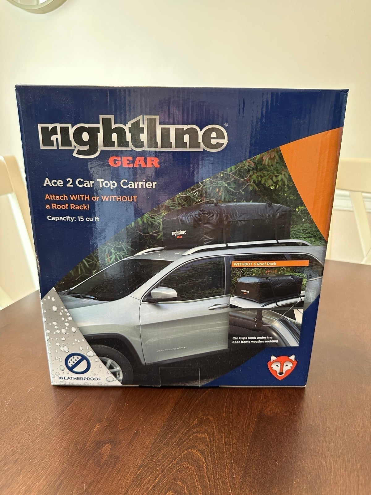 Rightline Gear Ace 2 Weatherproof Rooftop Cargo Carrier for Top of Vehicle