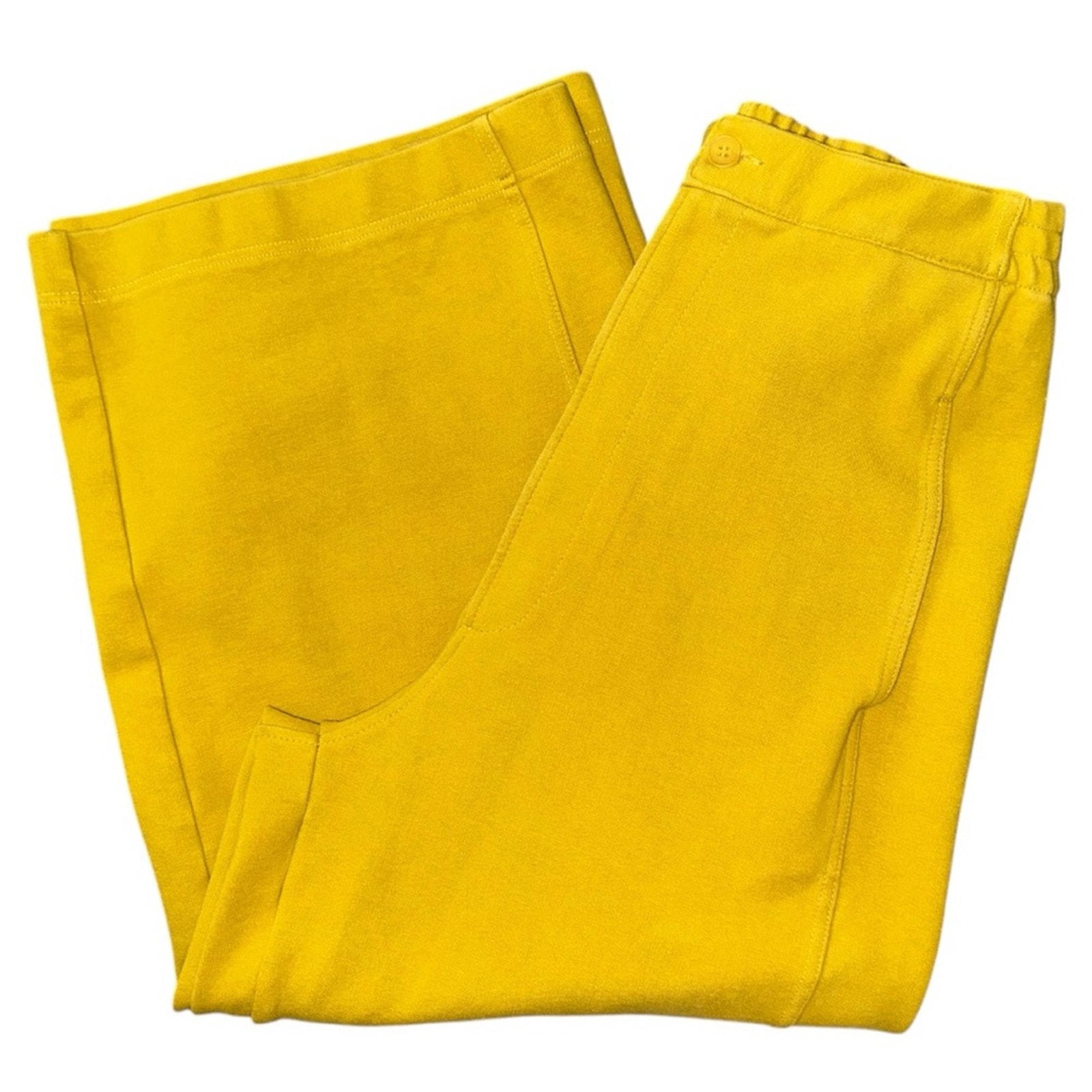 Rita Row Women’s Size 38 M Marigold Yellow High Rise Slouchy Cropped Pants
